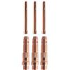 Generic Kit di corpi pinza 6 pezzi per torce di saldatura Tig per serie WP-17 18 26 con dimensioni 1,6 2,4 3,2 mm, compatibile con torce raffreddate ad aria e ad acqua, compresi i modelli