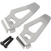 MeevrgR Gancio per cintura in metallo argentato per chiave a percussione da 12 V, confezione da 2 clip per cintura compatibile con strumenti 2401-20 2402-20 2403-20 2404-20 2406-20 (2 pezzi)