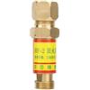 Zohisin Valvola di ritegno per arresto ossigeno acetilene M16x1.5 Buster per fiamma da taglio per saldatura in ottone con prevenzione inversione per apparecchiature di processo di (Dispositivo di ritorno di