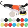 OutFyt Lucidatrice for auto a velocità regolabile for elettriche Cerettatrice Mobili for automobili Pulidora Para Automovil ,Alte prestazioni(Style 3 1200W)