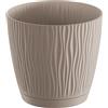 Prosperplast Vaso da fiori 0,6L Sandy P 23,9x23,9x22,5 cm, Mocca