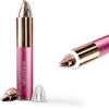 iMusthav Trimmer per sopracciglia da donna, rasoio preciso e indolore con luce LED, rimozione elettrica dei peli del viso per sopracciglia perfette, labbra e viso, funziona a batteria, adatto per il