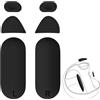 GEEKRIA Tappetino in Silicone Antiscivolo Compatibile con PSVR 2, Cover per Impugnature per PlayStation VR2, Adesivo Protettivo per Impugnatura del Controller, Kit di Protezione per Pulsanti (Nero)