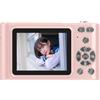 Generic Videocamera 4K con foto da 48 MP, zoom 16x, schermo da 2,4 pollici, tecnologia anti-shake con rilevamento del volto e varie modalità scena (rosa)