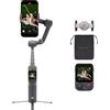 DJI Osmo Mobile 8P stabilizzatore, batteria da 10 h, robusta stabilizzazione su tre assi, per iPhone e Android, telecomando, tracciamento nativo (Standard Combo)