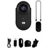 EffiFish Action Camera WiFi: IPX7 impermeabile per mini DV con supporto per casco per ciclismo e vlogging, telecamera compatta indossabile in nero (nero)