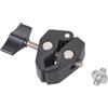 Nucelit Morsetto per treppiede in alluminio leggero con adattatori da 1/4 3/8 per stabilizzatore per fotocamera Set di montaggio per impugnatura per telefono DSLR Supporto per microfono