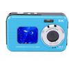 Generic Fotocamera Subacquea 5K Resistente All'acqua con Messa a Fuoco Automatica da 48 MP per lo Snorkeling e le Vacanze in Famiglia Compatta e Facile da Usare (BLUE)