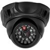 Generic Monitor di Sicurezza Fittizio con Telecamera di Simulazione a Cupola con Luce LED Lampeggiante, Telecamera Finta Realistica per Supermercati, Biblioteche e Uffici, ABS, 1 unità