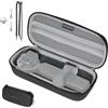 Honbobo Custodia per DJI Osmo Pocket 4P, Borsa da trasporto Case Bag con Multiuso DIY Cordino Cinghia (con 1/4 Vite) Accessori per DJI Osmo Pocket 4P (Black)