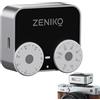 Zeniko ZT12 S - Mini flash retrò per fotocamere elettriche, flash TTL compatto in stile retrò, modalità manuali e automatiche, 380 flash/piena potenza, guscio in metallo, diffusore incluso argento