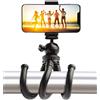 CJ Tech 53963 Selfie Supporto Treppiede Universale Regolabile Flessibile per Smartphone, Supporto Universale Polpo per Smartphone, Piedini in Gomma Antiscivolo, Rotazione di 270 Gradi