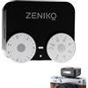 Zeniko ZT12 S - Mini flash retrò per fotocamere elettriche, flash TTL compatto in stile retrò, modalità manuali e automatiche, 380 flash/piena potenza, guscio in metallo, diffusore incluso, nero