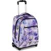 Invicta Trolley New Benin Fantasy, 36 L, Doppio Uso, Doppio Scomparto, Tasca Porta Borraccia, Scuola e Tempo Libero, Paint and Flower, Bambine e Ragazze, viola
