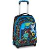 SJ GANG STYLE JAM GANG Big Trolley, 30 L, Doppio Scomparto, Spallacci a scomparsa, Doppio uso, Tasca frontale, Scuola elementare, Jet Black, Bambini, blu