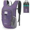 SKYSPER Zaino Pieghevole Leggero da 15L, Zaino da Escursione con Cinturino Pettorale Zaino Ripiegabile per viaggi Zainetto Piccolo per Uomo Donna
