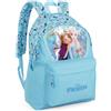 Clondo Zaino Americano Bambina Per Frozen Fan 41x31x18 cm con Spallacci Imbottiti, Divisorio Interno, Tasca Frontale e Porta Borraccia - Per Scuola, Tempo Libero, Viaggi - Celeste