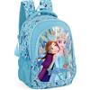 Clondo Zaino Scuola Elementare Bambina 43x33x20 cm - Multitasche Per Frozen Fan - Schienale Ergonomico, Spallacci Imbottiti, Tasche Porta Borraccia, Grande Capacità e Design Brillante