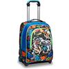 SJ GANG STYLE JAM GANG SJ Gang Big Trolley, Blu, 2 Zaini in 1 con Crossover System, Scuola y Tempo Libero