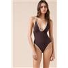 Calzedonia Costume Intero Premium Embroidery Marrone