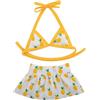 HDKUW Costume da bagno estivo per cani, costume da bagno per cuccioli di cane, gatto, ananas, M