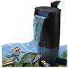 OsAtNb Filtro interno per acquario, filtro per tartaruga, a cascata, serbatoio dell'acqua biologico, filtrazione per acqua fredda, acquario tropicale, tartaruga, gamberetti, granchi, fino a 130 l (600 l/h)