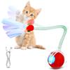 Gyxova Giocattolo interattivo per gatti, elettrico, palla automatica per gatti con USB, giocattolo intelligente per gatti per l'intrattenimento autonomo, 3 modalità e ostacoli