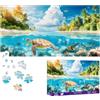 Bimkole Tartaruga Puzzle per Adulti 1000 Pezzi, Corallo Puzzle Di Carta Da 1000 Pezzi - Divertente E Stimolante Puzzle Decorativo per La Famiglia, Ottima Idea Regalo, 80 X 41 cm