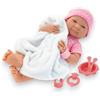 KORAT Bambola Reborn Realistica 40 cm con Corpo Morbido in Vinile e Accessori Inclusi Bambolotto Neonato Gioco Educativo che Stimola Fantasia, Reborn Dolls, Handmade (Neoborn - Set Pappa)
