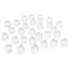 MISUVRSE 200 cubi colorati in acrilico a 6 lati, 8 mm, D6, quadrati, angoli trasparenti, gioco da tavolo educativo per bambini