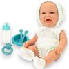 KORAT Bambola Reborn Realistica 40 cm con Corpo Morbido in Vinile e Accessori Inclusi Bambolotto Neonato Gioco Educativo che Stimola Fantasia, Reborn Dolls, Handmade (Neoborn - Maschietto Set Pappa)