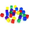 MISUVRSE 200 cubi colorati in acrilico a 6 lati, 8 mm, D6, quadrati, angoli trasparenti, gioco da tavolo educativo per bambini