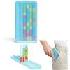 Generic Gioco di Sfida con Pile di Colori: Imponente Gioco di Mente con Blocchi Arcobaleno in Legno e Perline da Incastrare, Giochi Educativi di Abbinamento e Pesatura Sensoriale per Bambini