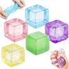 lunule Set 5 Pezzi Cubo Antistress Squishy,Palline Antistress Ice Cube Sensoriali,Fidget Toys per Bambini e Adulti,Sollievo Stress e Ansia,Giocattolo Sensoriale per Autismo,Idea Regalo