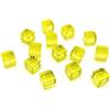 MISUVRSE 200 cubi colorati in acrilico a 6 lati, 8 mm, D6, quadrati, angoli trasparenti, gioco da tavolo educativo per bambini