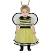 FIESTAS GUIRCA | Costume di Ape Neonata (18-24 Mesi) - Vestito, Ali e Diadema - Costumi da Insetto per Halloween, Carnevale e Feste in Maschera - Ideale per Bambine - Giallo e Nero