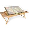 Truwheelz 1500 pezzi tavolo puzzle portatile con gambe, 64 x 87 cm, in legno regolabile con 4 cassetti e copertura, regalo di compleanno per mamma, 3 angoli di inclinazione, tavolo puzzle per adulti
