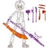 Generico Collectible Action Figures Set Con 7 Arms Set, Jointed Stop Motion Figures, Richiede Auto-assemblaggio, Stop Motion Figure, Full Body Mechanical Doll, Robot Mobile Multi-giunto (I#)
