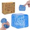 Graphinza Large Snowflake Ice Cube Squeeze Toys, 2.76in Big Squishy Stress Cube, Soft & Durable Squeeze Toy for Boys & Girls Age 3+ and Adults (Blue)