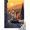 mNoPqRsTuVwX Porsche 911 Drive 1000 Pezzi Cartone Resistente Puzzle Classico Per Adulti Bambini Impossibile Difficile Sfidante Decompressione Decorazione Murale Idea Regalo 38x26cm/1000pcs