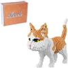 Larcele Set di Mini Mattoncini da Costruzione Animali, Mattoni Giocattolo da Costruzione Micro 3D Fai-da-Te, 1390 pezzi KLJM-05 (Gatto, Modello 4945)