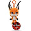 Miraculous Coccinella - Kwami Lifesize Trixx, 12,7 cm, peluche a clip per bambini, super morbido, da collezione, con occhi glitterati e portachiavi per zaino coordinato (Wyncor), M13022