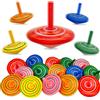 LISOPO Regalo di compleanno per bambini, 30 pezzi, trottola in legno, giocattolo colorato, trotola per feste, accessorio per decorazioni per feste