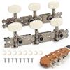 Ailah Meccaniche per Chitarra Acustica 2 pz in Lega di Alta Qualità - Piroli di Accordatura per Chitarra 3L+3R, Meccanismo di Accordatura Stabile e Fluido per Chitarra Folk o Acustica, Piroli di Accordatura