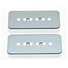 KAISH 2pcs Chrome 50mm Pole plastica P90 Guitar Pickup Copre Soapbar Pickup Cover per Les Paul