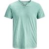 Jack & Jones JJESPLIT - Maglietta Basic da Uomo, con Scollo a V, a Maniche Corte, in Jersey di Cotone, Blu Minerale, M