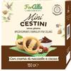 Re Food Srl Foralle Minicestini Con Crema Di Nocciole E Cacao Senza Glutine Dolce Artigianale Ripieno 150 Grammi