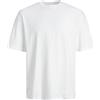 JACK & JONES JACK&JONES Plus JJEBRADLEY Tee SS Noos STYD Pls, Bianco, 7XL