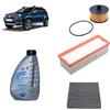 OP Kit tagliando 3 filtri + 5L olio 5W-30 Q8 Prestige compatibile con Dacia duster hm 1.0 ECO G-100 Benzina/gasauto (gpl) 2023+