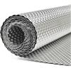 AggSound 200×40 cm lamiera termica alluminio goffrata, Isolante/protezione termica auto, 1 rotolo + 40 fascette inox 30 cm